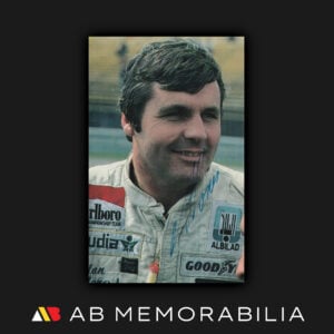 Signed Alan Jones Autograph 1980 Formula One World Champion. Alan Jones Memorabilia. Williams F1