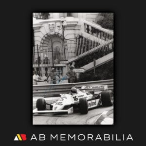 Signed Alan Jones Autograph Williams FW07 1981 Monaco Grand Prix. Alan Jones Memorabilia Williams F1