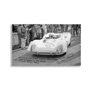 Brian Redman Signed 1969 BOAC Brands Hatch 6 hours driving Porsche 908. Exclusive to AB Memorabilia