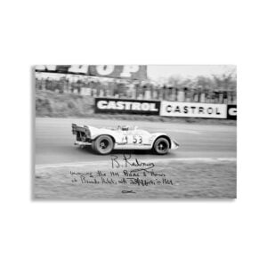 Brian Redman Signed BOAC 6 HRS Porsche 908/02 Photograph. Exlsuively signed for AB Memorabilia during private autograph session