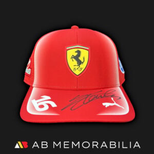 Charles Leclerc Signed 2026 Cap Personal bespoke with Leclerc autograph