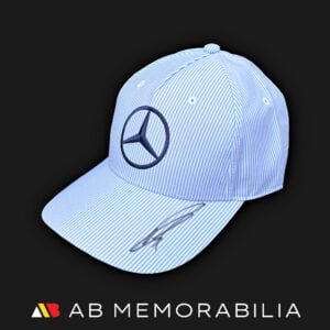 George Russell Signed Mercedes AMG F1 Cap. Autographed special edition Monaco F1 Grand Prix 2024 Cap memorabilia by Geroge Russell 63.