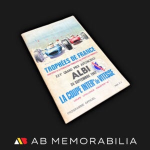 Jim Clark, Jochen Rindt, Graham Hill and Jack Brabham Signed 1967 Albi Grand Prix programme. Autographs 4 F1 World Champions