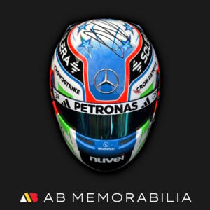 Kimi Antonelli signed 2025 Mercedes F1 helmet hand signed on paintwork
