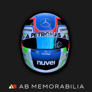 Andrea Kimi Antonelli Signed rookie half scale Bell helmet with certificate. Perfect signature on visor.