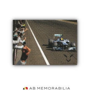 Lewis Hamilton Christmas Card signed to Mercedes F1 team member