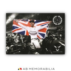 Lewis Hamilton Memorabilia Signed Autograph Personal card thanking Mercedes F1 Championship Win