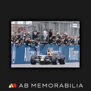 Mark Webber Signed Autograph Red Bull RB3 2007 Photograph F1 Memorabilia