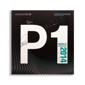 Mercedes 2014 Board Signed by Lewis Hamilton Nico Rosberg