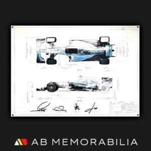 2015 Mercedes W06 F1 Signed Lewis Hamilton Valtteri Bottas Autograph Mercedes F1 Memorabilia