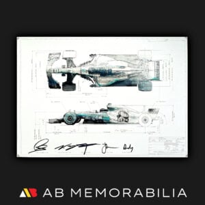 2017 Mercedes W08 F1 Signed Lewis Hamilton Valtteri Bottas Autograph Mercedes F1 Memorabilia