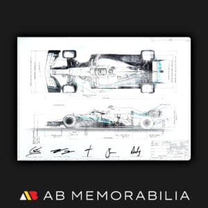 2019 Mercedes W10 F1 Signed Lewis Hamilton Valtteri Bottas Autograph Mercedes F1 Memorabilia
