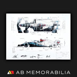 2020 Mercedes W11 F1 Signed Lewis Hamilton Valtteri Bottas Autograph Mercedes F1 Memorabilia