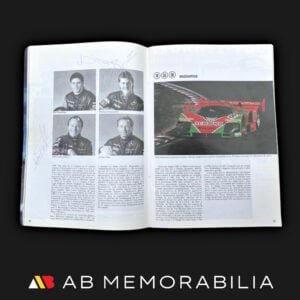 Michael Schumacher signed 1991 Le Mans programme alongside Karl Wendlinger and Jean-Louis Schlesser – Schumacher Le Mans debut