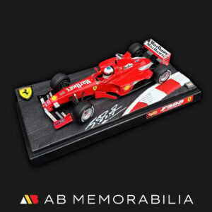 Michael Schumacher Signed Autograph Ferrari F399 1/18 Hotwheels. 1.18 Schumacher F1 Ferrari Memorabilia