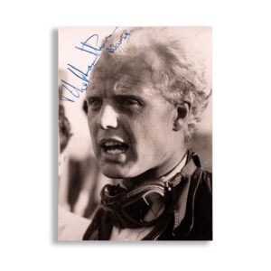 Mike Hawthorn Signed Autograph Photograph 1958 Ferrari press photograph original