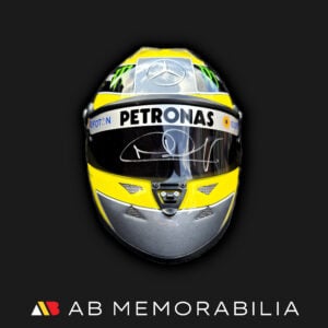 Nico Rosberg Signed 2012 1/2 half scale Schuberth Helmet. Mercedes with certificate