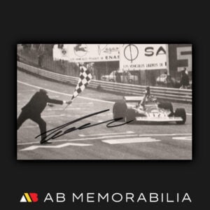 Niki Lauda signed autograph original period photograph. Ferrari 312 B3 Chassis 015 in 1974. Niki Lauda Ferrari memorabilia at its best!