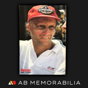Niki Lauda Autograph Signed portrait poster. Great Niki Lauda signature