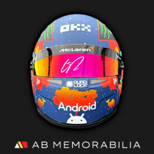 Oscar Piastri signed 2024 Australian Grand Prix McLaren half-scale Bell helmet