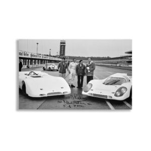 Brian Redman Jo Siffert Porsche 917 Works Team Signed Photograph. Exclsuively signed for AB Memorabilia during autograph session