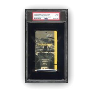 PSA Michael Schumacher First ferrari World Championship -front Ticket PSA Graded Encapsulated F1 Formula One - f1 Ticket Memorabilia