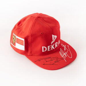 Michael Schumacher 1997 Signed Ferrari Cap Autograph