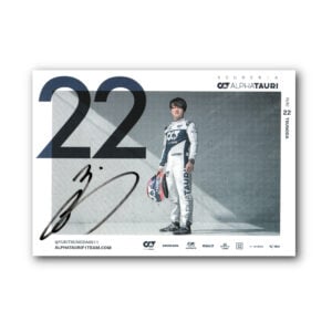 Yuki Tsunoda Signed Autograph Alpha Tauri F1 Official Driver Card Red Bull